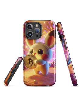 Custom AI-generated phone case with glossy finish and seamless wraparound print