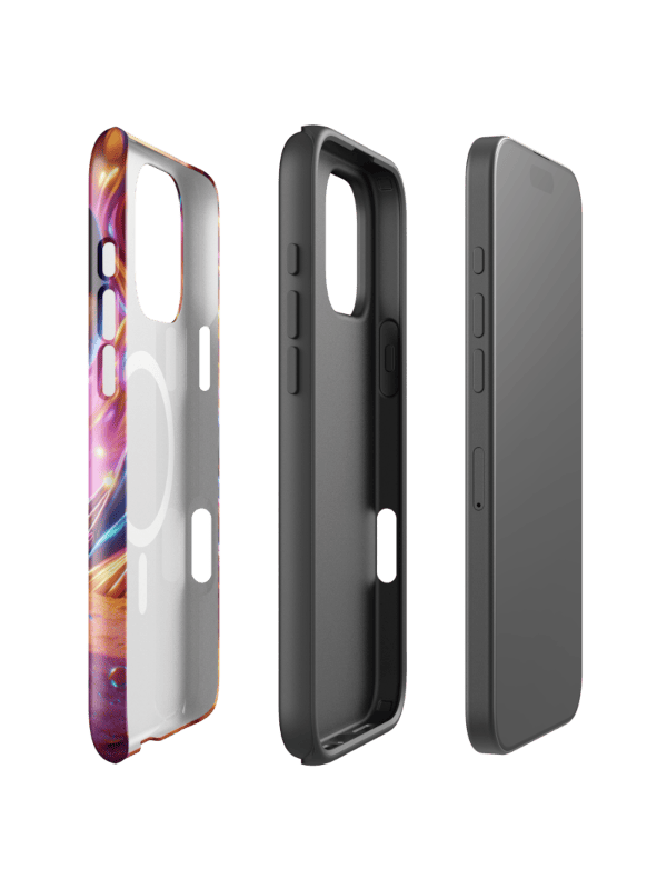 Double-layer phone case structure with shock-resistant polycarbonate shell and TPU inner lining