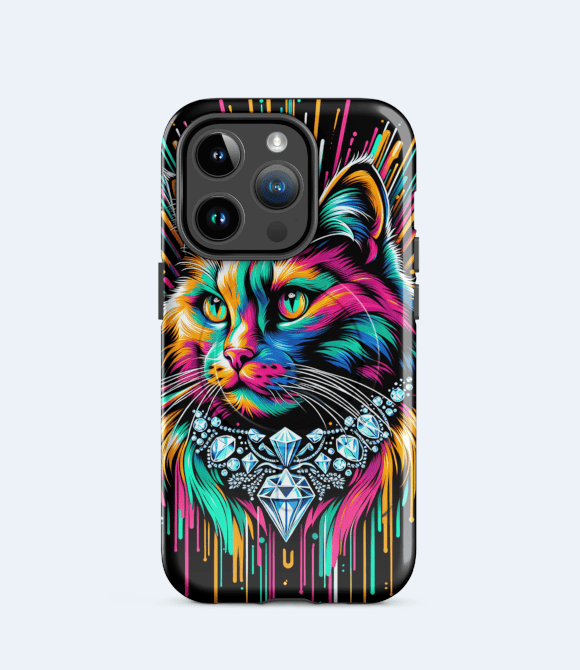 Cat animal totem AI-generated phone case