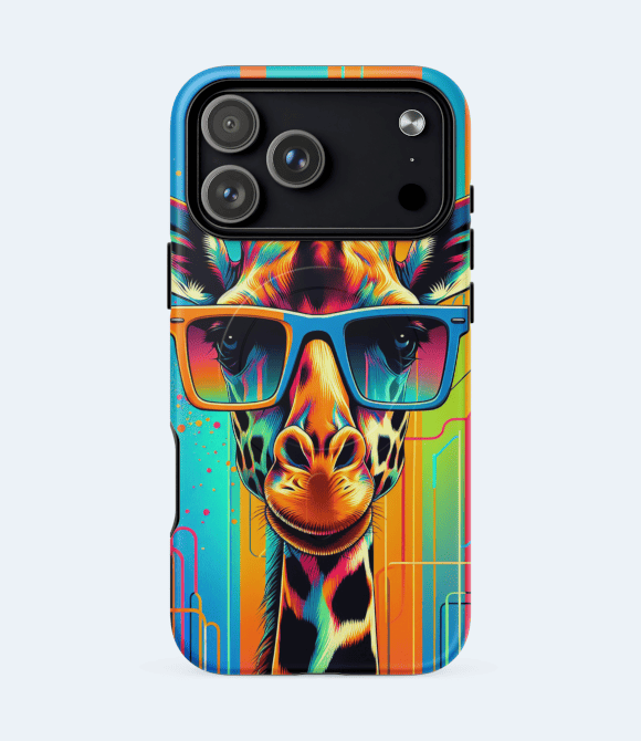 Giraffe animal totem AI-generated phone case